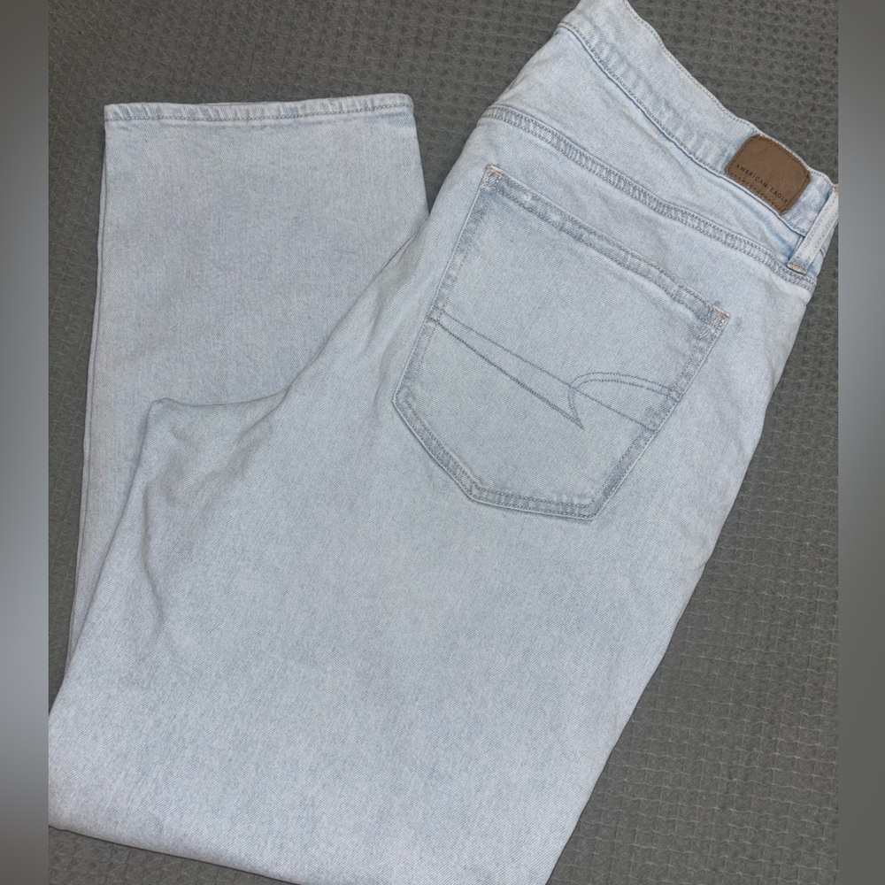 American Eagle Stretch Super High Rise Straight Jeans Women’s size 18 - Picture 10 of 11